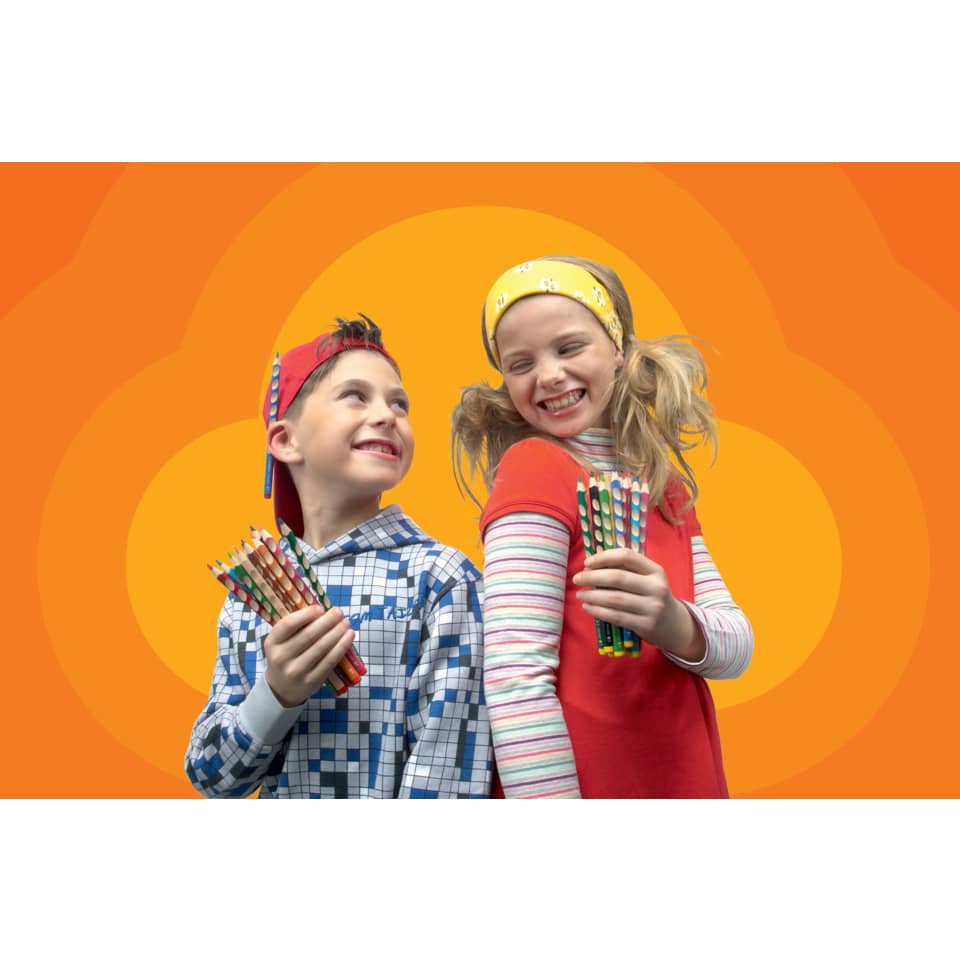 Schulsachen, Buntstifte, Buntstifte im Bündel, Kinderstifte, Kleidung Kinder