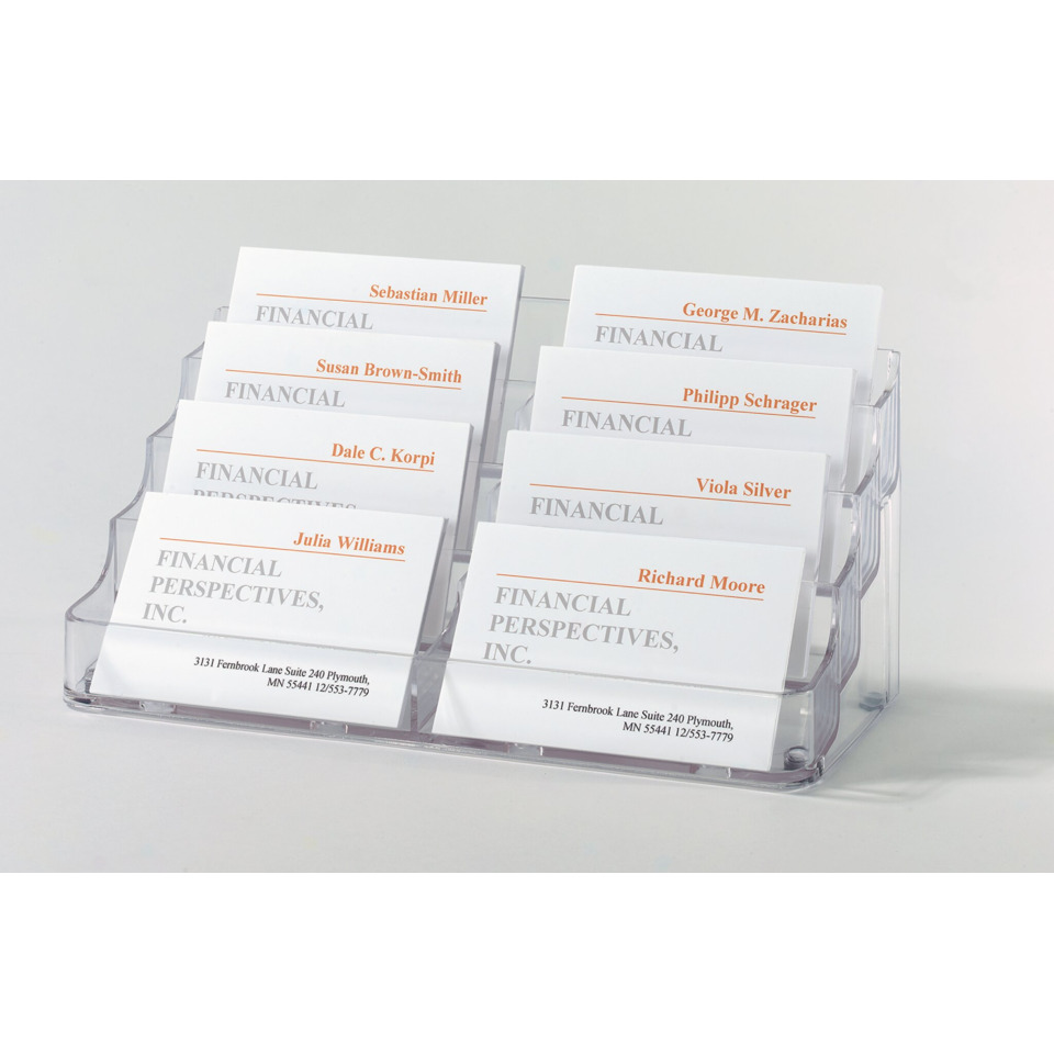 Visiting card holder, Visiting card holder, Kartenhalter, Acryl-Organizer, Büro-Schreibtisch-Accessoire