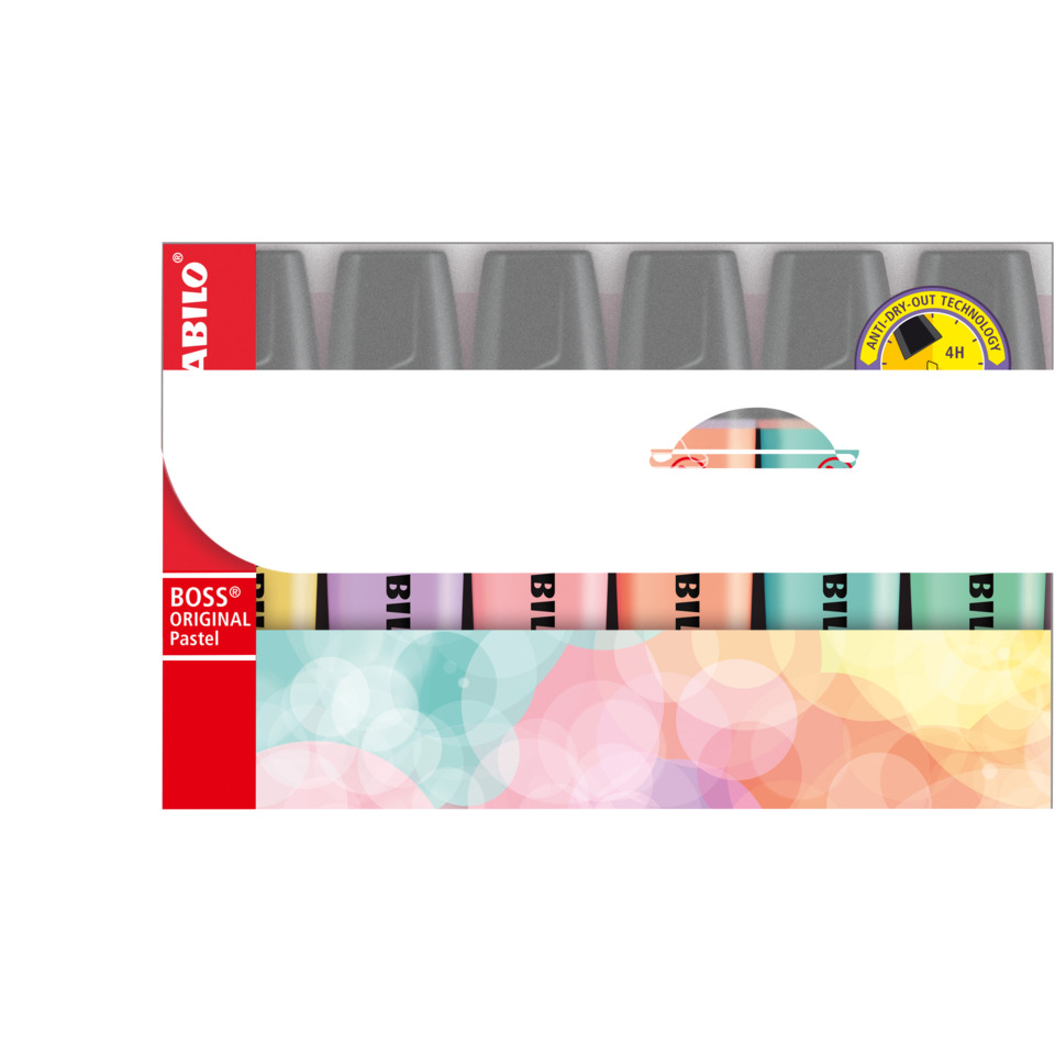 Pastellmarker, Farben Set, BOSS Original, Künstlerbedarf, Filzstift-Set, Pastellmarker, Bunte Stifte, Original BOSS Pastell, Kunstbedarf, Pastellfarben
