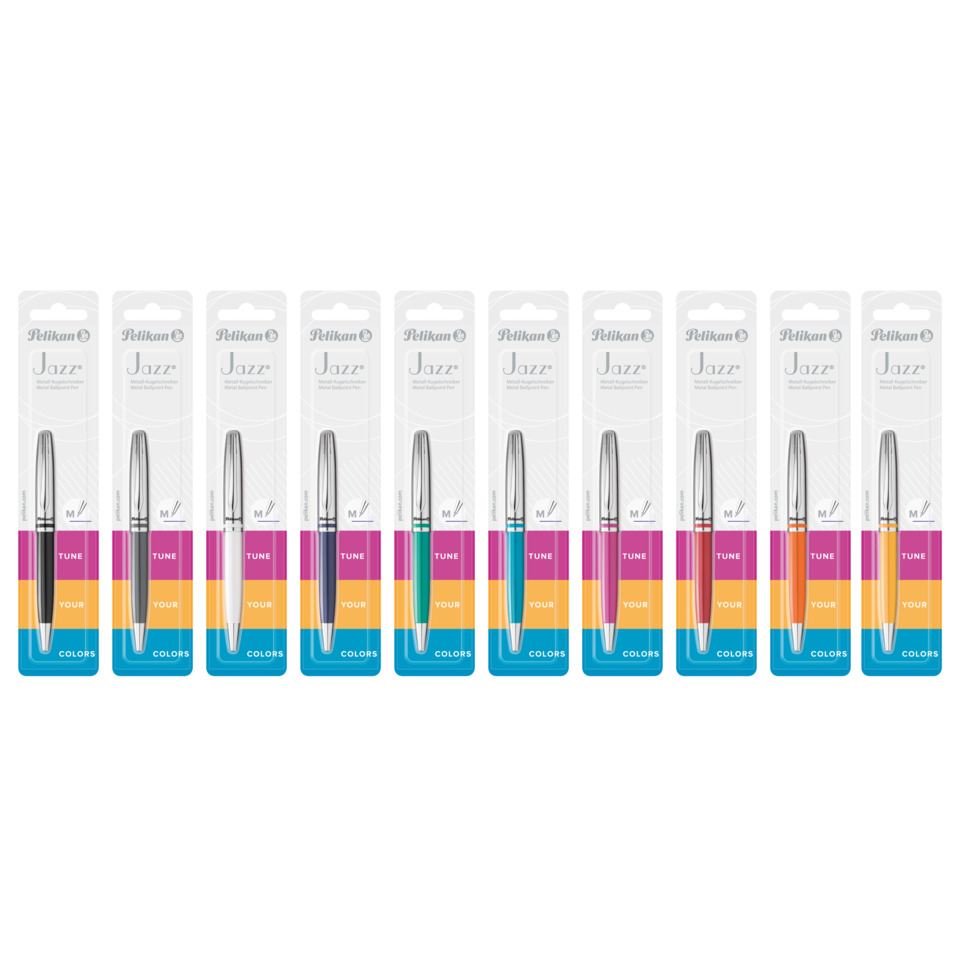 Kugelschreiber, Tintenbar, Farbsatz, Pens Pack, Jazz-Design, Kugelschreiber, Stift, Farben-Set, Metallstift, Stiftpackung