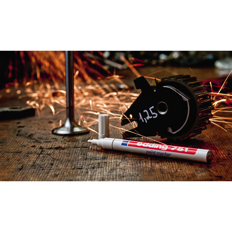 paint marker, Permanent marker, Whiteboard marker, Industrial tool, Machining sparks