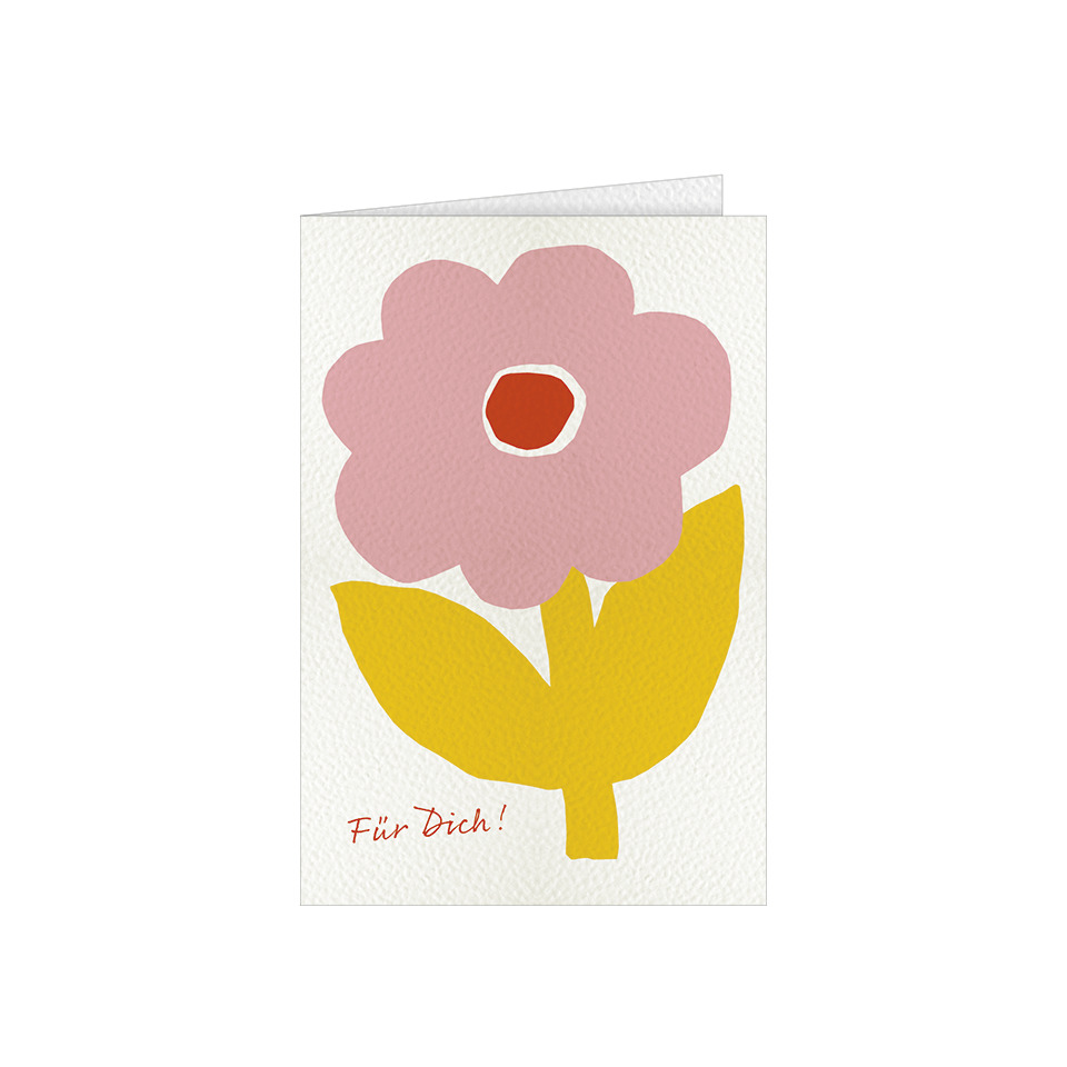 Blumenkarte, Karte, Blume, Pink, Gelb