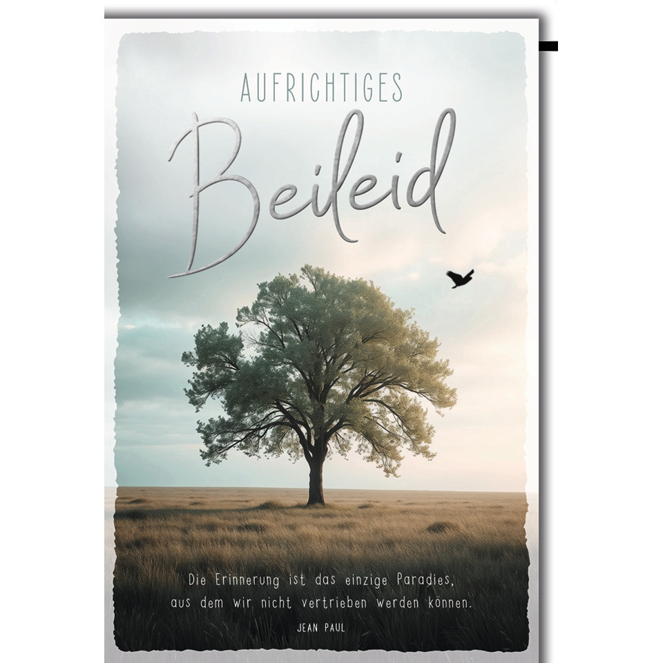 Baum, Wiese, Einzelbild, Poster, Zitat