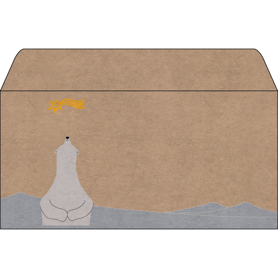 kartonbox, verpackung, illustration, polar polar bear, landschaft