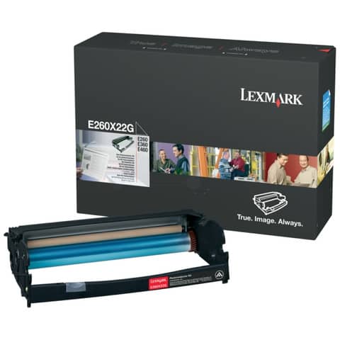 Trommeleinheit, 30.000 Seiten, schwarz LEXMARK E260X22G