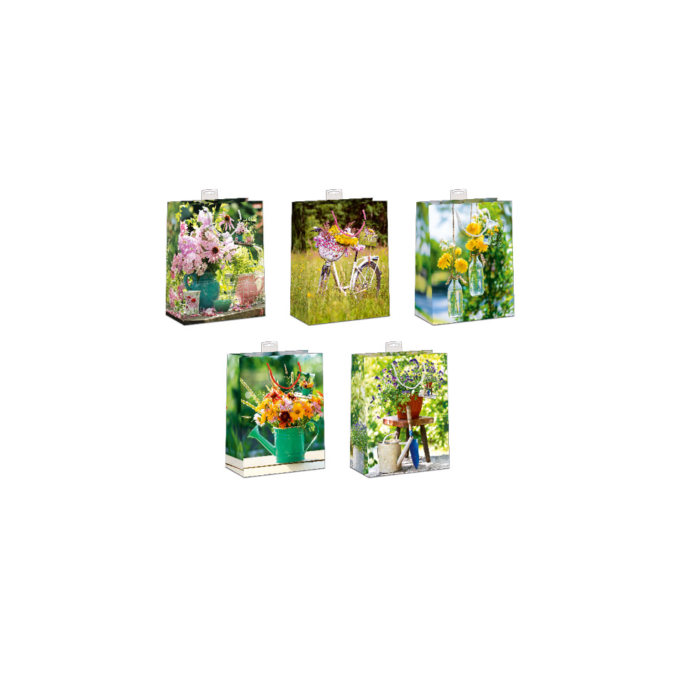 blumenvasen, filtertüten, praktisch, bunte bouquets, garten Dekoration