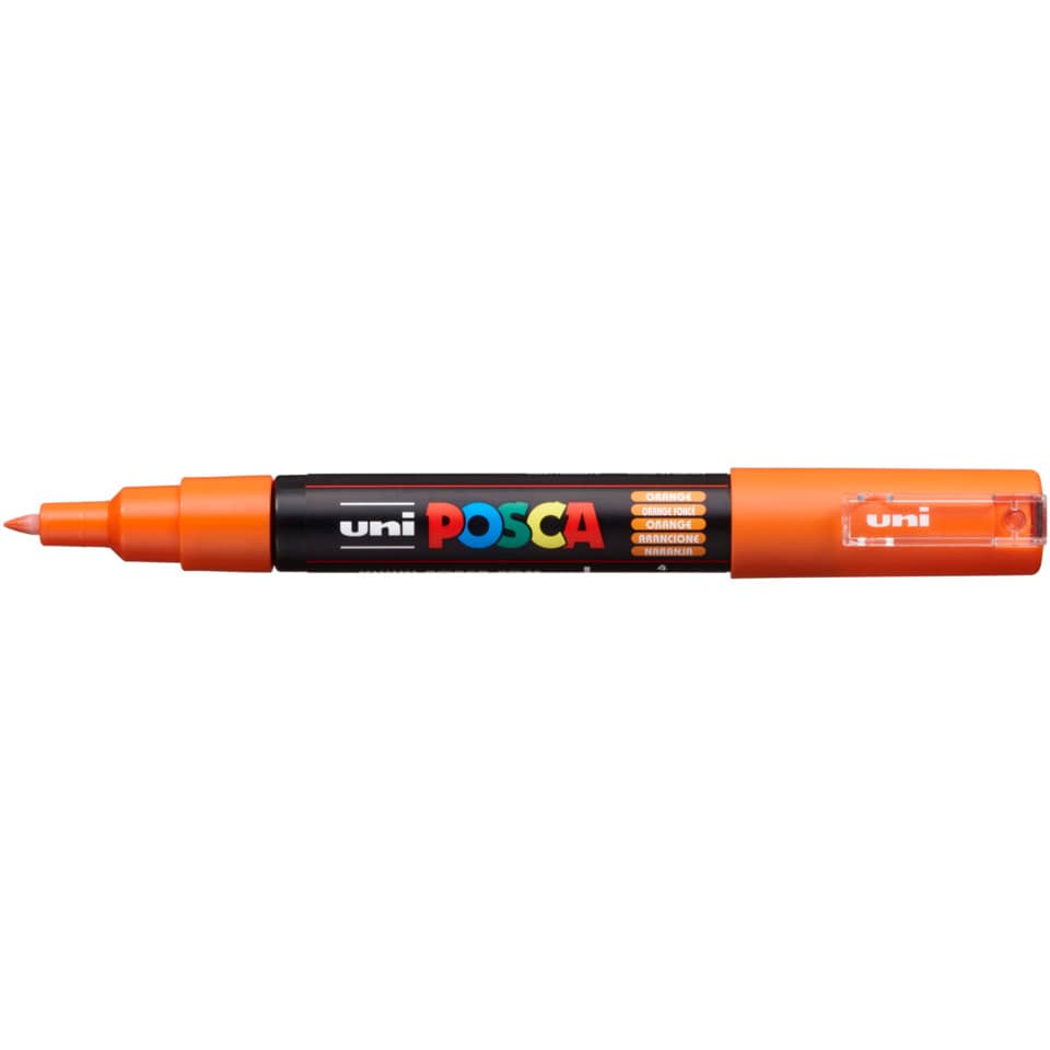 Marker, Permanent marker, Orangene Kappe, Doppelspitze Marker, Posca-Marker