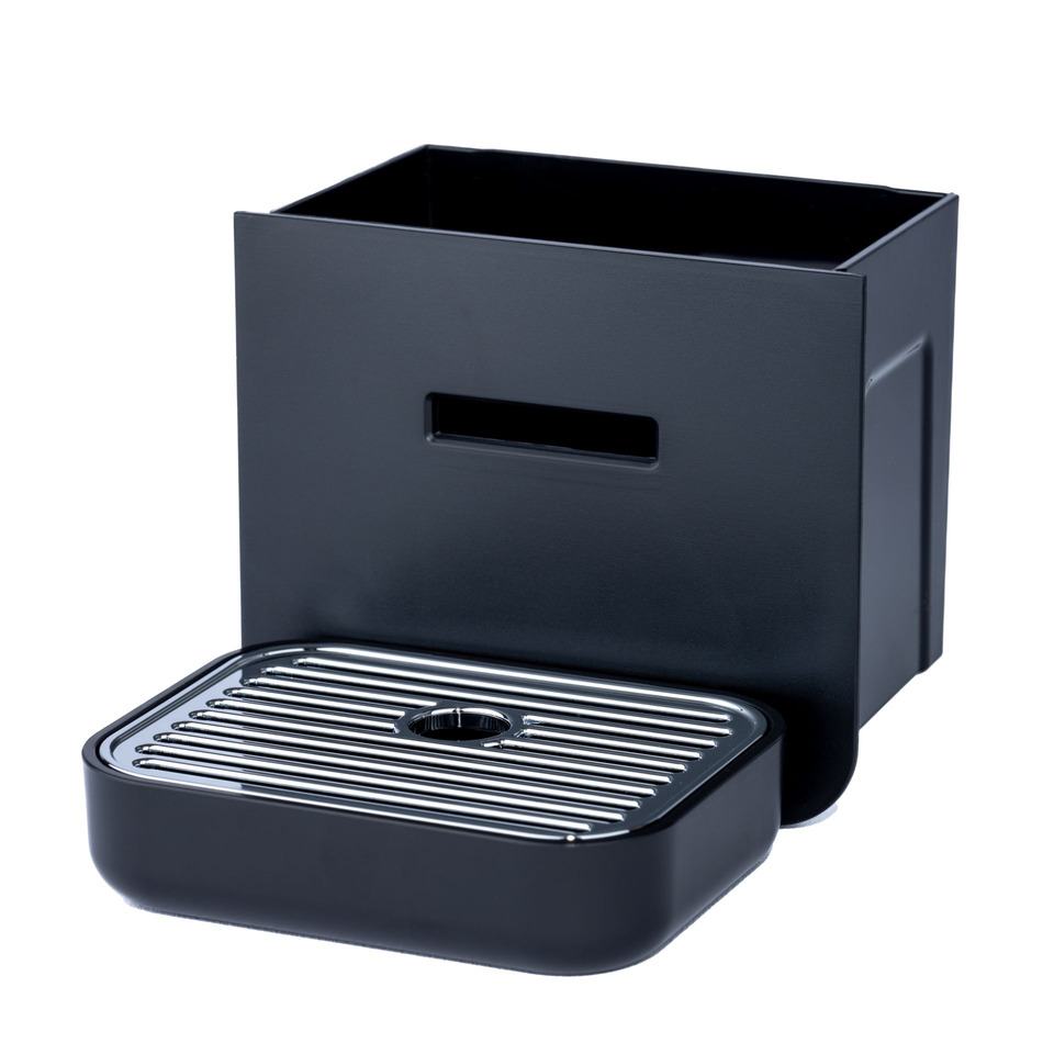 Espressomaschine, Kaffeemaschine, Abtropfgitter, Edelstahl-Grill, Schwarz