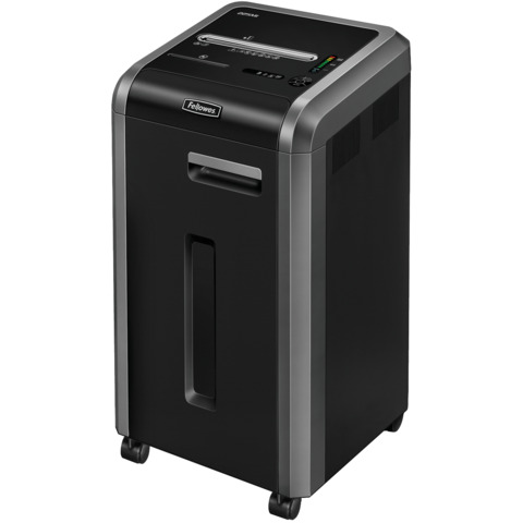 Aktenvernichter Microshred® 225Mi, Mikroschnitt, 2x12mm, P5, 16 Blatt, schwarz/anthrazit FELLOWES 4620101