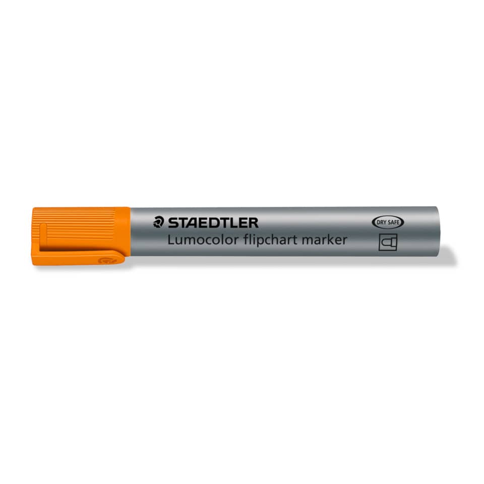 Marker, Lumocolor, Flipchart, Marker tip, Orange cap