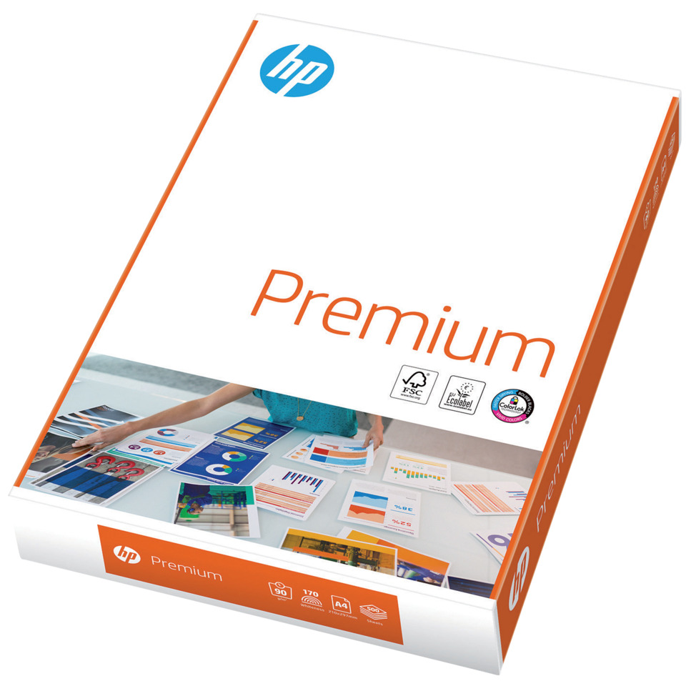 Druckerpapier, Premiumpapier, HP, A4, bunte Druckmaterialien