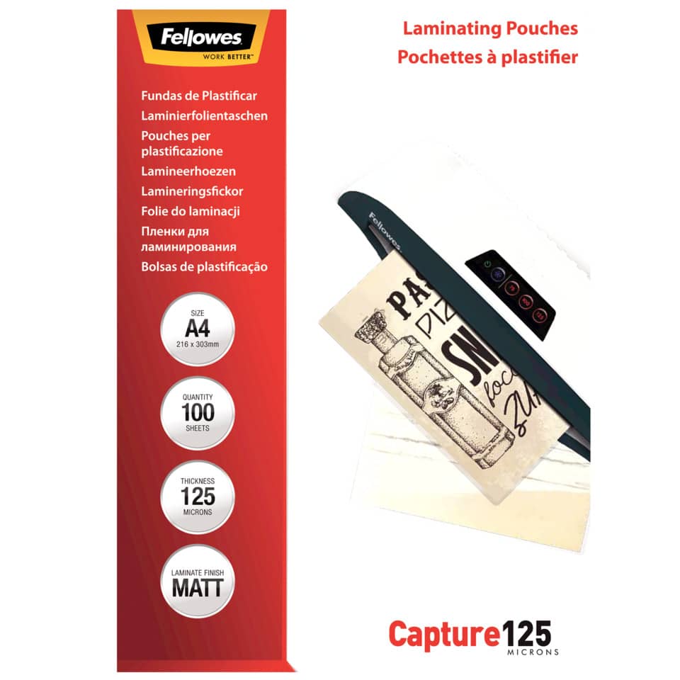 Laminierfolienbeutel, Pouches, A4, 100 sheets, 125 Mikrometer