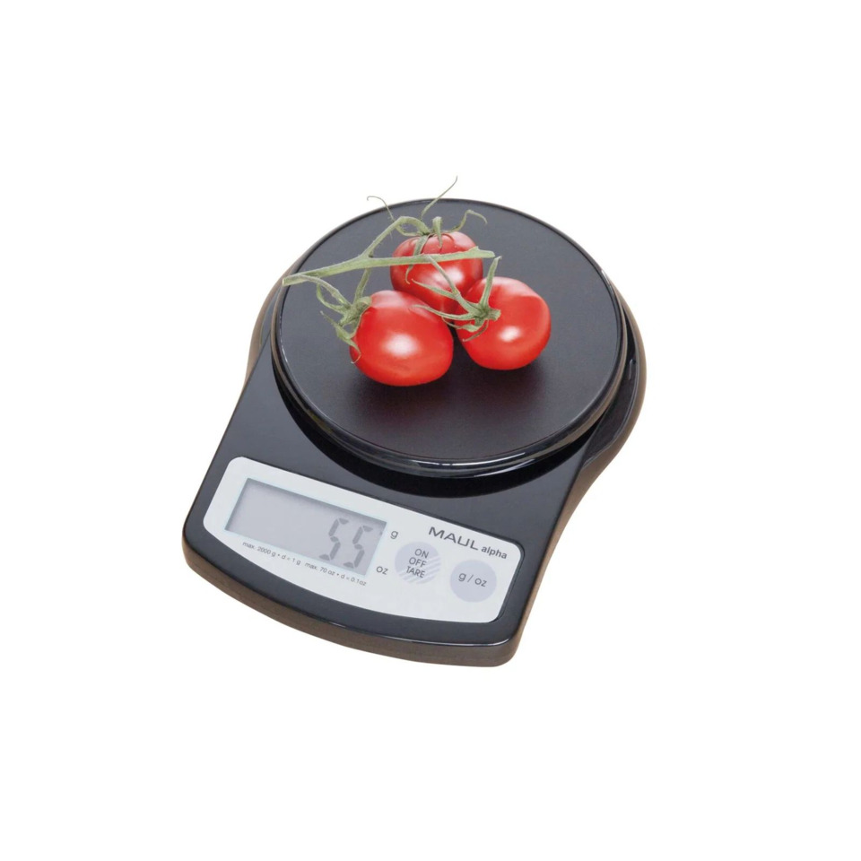 Küchenwaage, digitale Waage, Tomaten, rote Tomaten, Wägevorrichtung