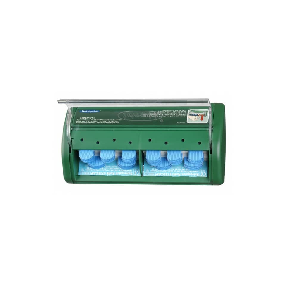 Pflasterspender Cederroth, 2x35 Stück, grün SALVEQUICK 51030130