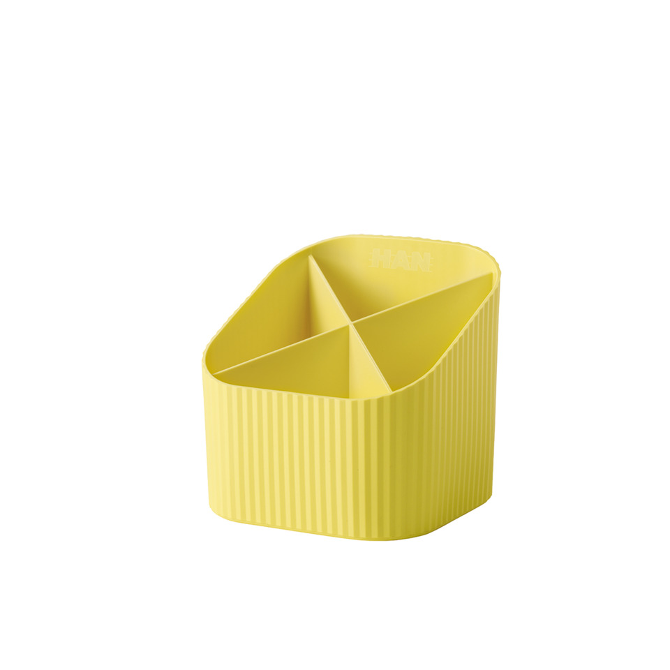 Schreibtisch-Organizer, Küchenorganizer, Divisionsunterteilung, Gelb, Rillendesign