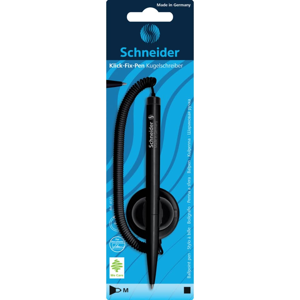 Kugelschreiber, Klick-Fix-Pen, Schreiber, Headset-Pen, Schwarz