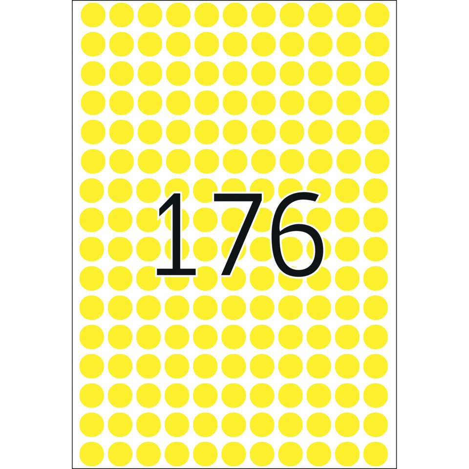 dot pattern, gelbe Punkte, Karte, Polka, Zahl 176