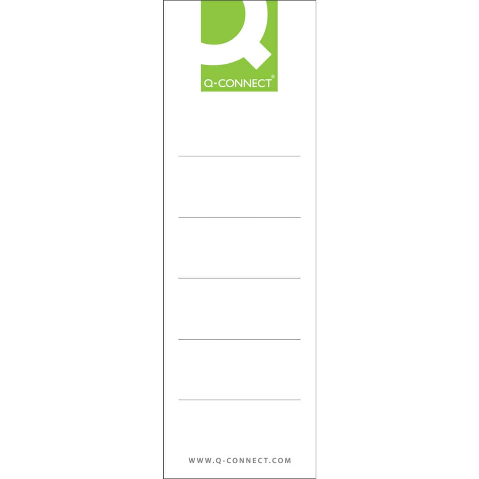 QR, Q-Connect, Etikett, grünes Logo, Etikettengröße