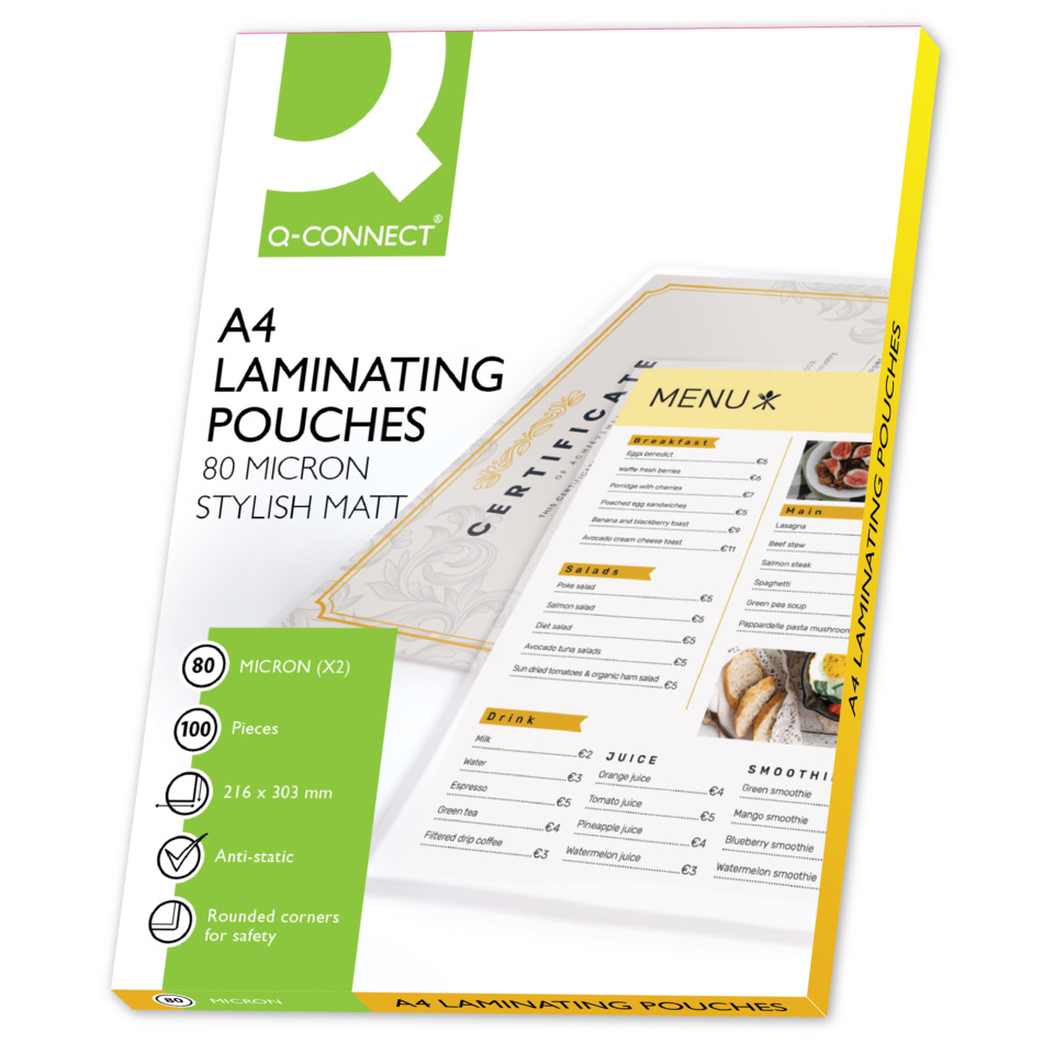 Werbung, Plakat, A4, Laminating Pouches, 80 Mikron, matt, Pouches