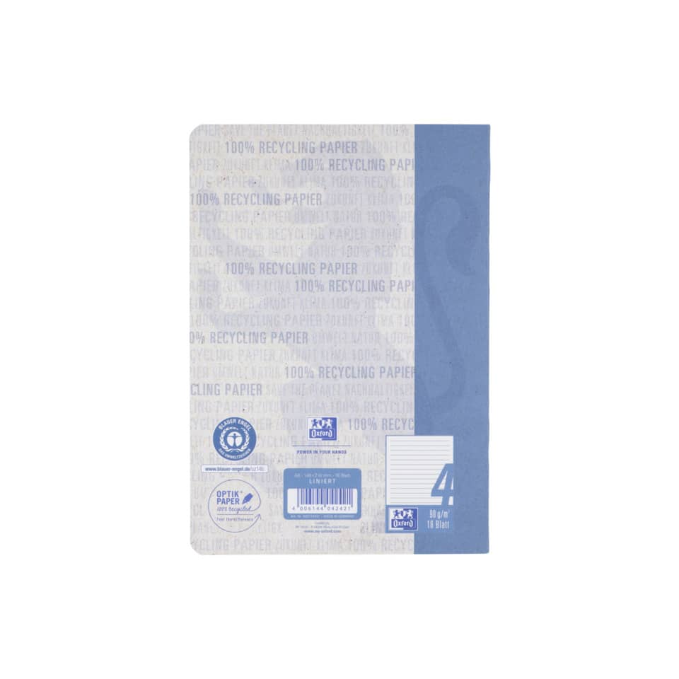 Kopierpapier, Recyclingpapier, Notizblock, A4-Blatt, Blaues Cover