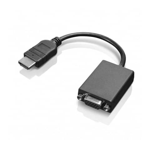 Lenovo Videoadapter, HDMI zu VGA, 20 cm, schwarz Lenovo 0B47069
