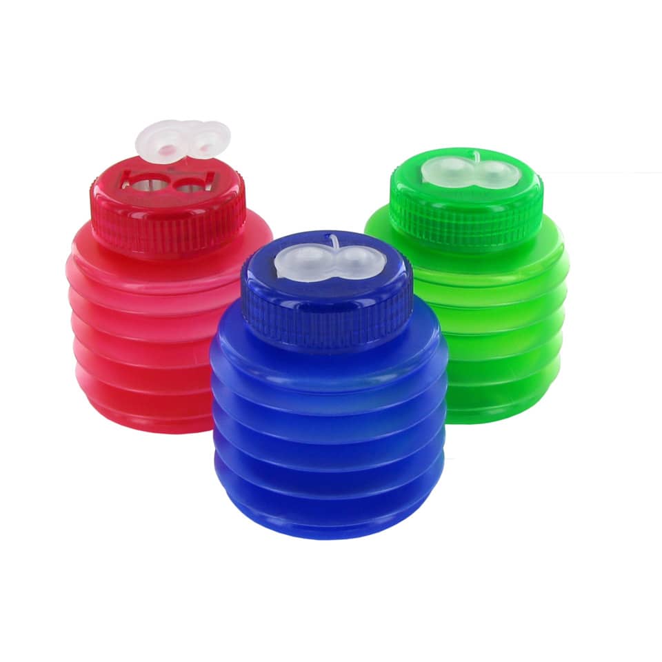 Trinkflasche, Flasche, Kindertrinkflasche, Faltbar, Mehrfarbig