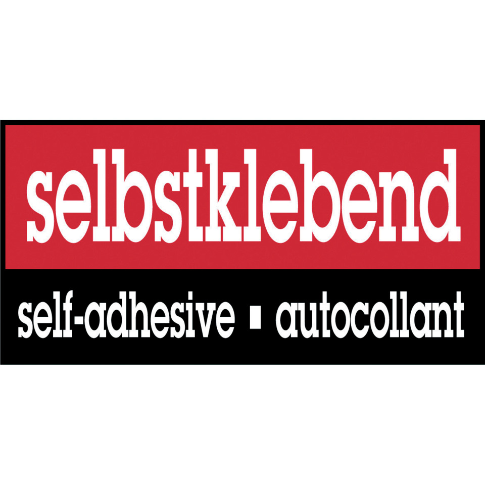selbstklebend, autocollant, beschriftung, aufkleber, klebestreifen