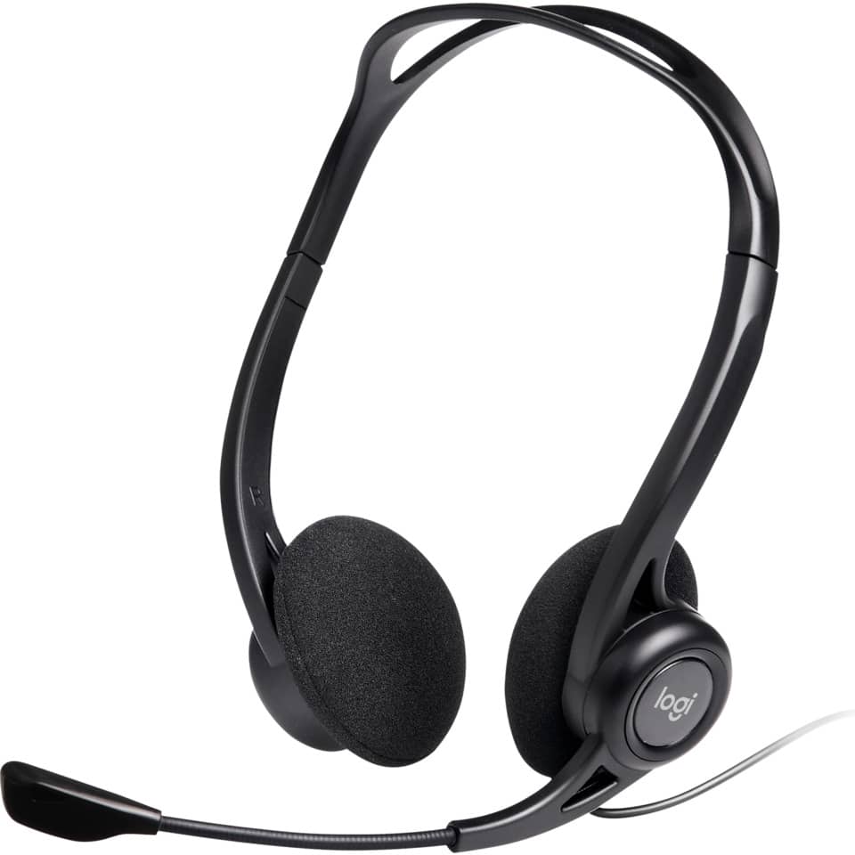 kopfhörer, headset, over-ear, kabelgebunden, logi