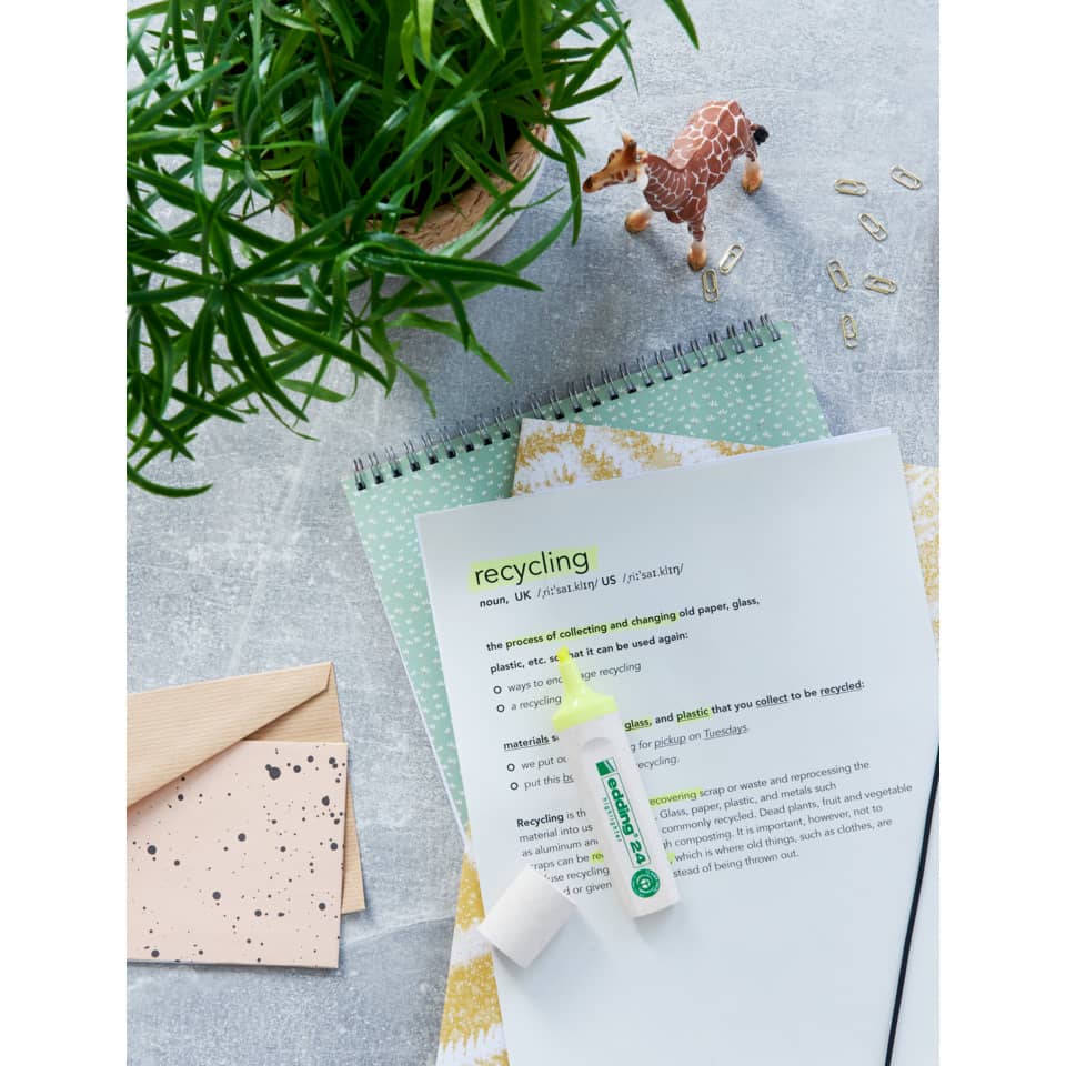 notizbuch, papier, recycling, klemmen