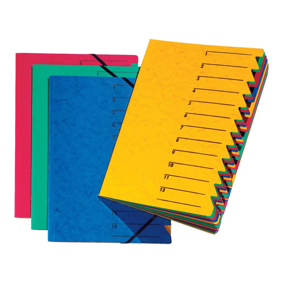Notizbuch, Spiralbindung, Bunt, Liniert, Registerkarten