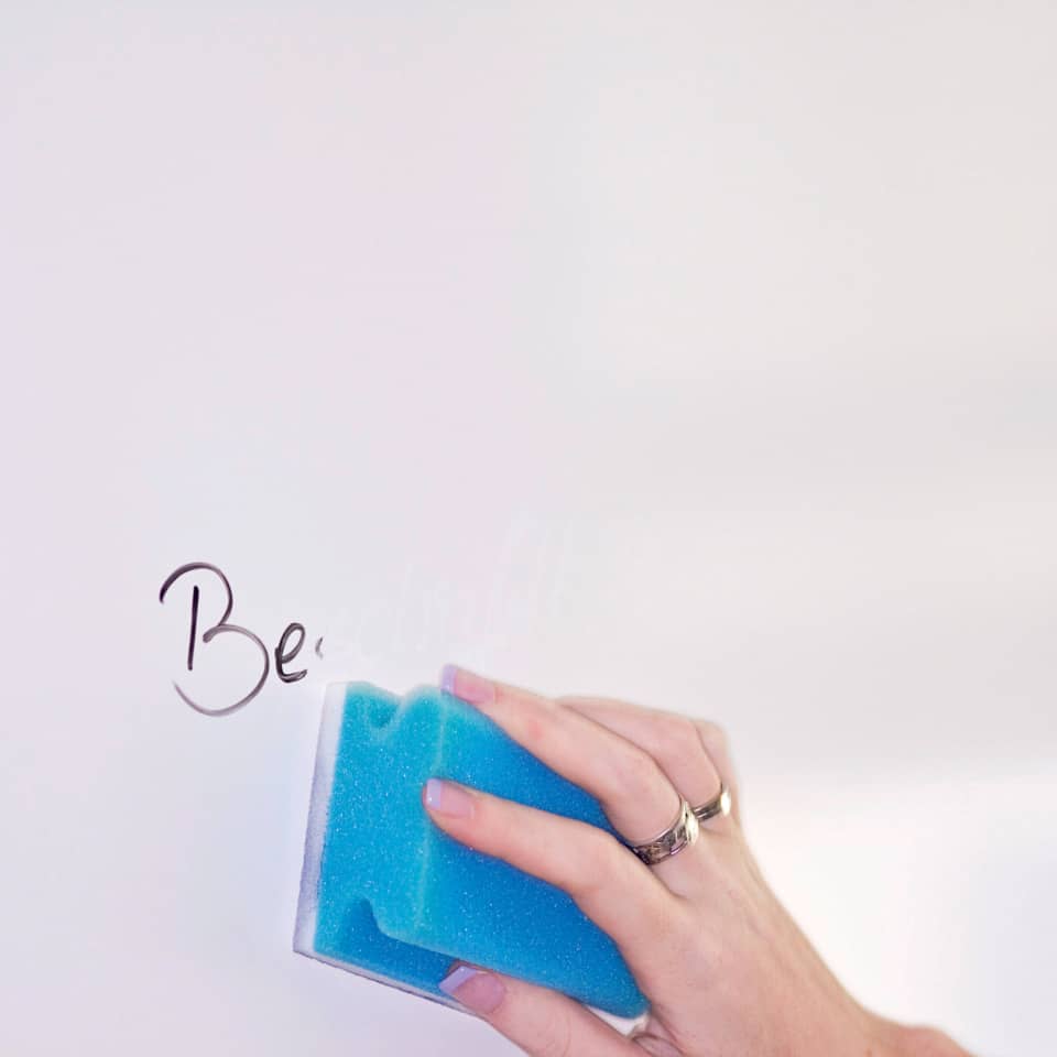 Schmutzradierer, Schwamm, Reinigungsschaum, Blau, Handscheibe