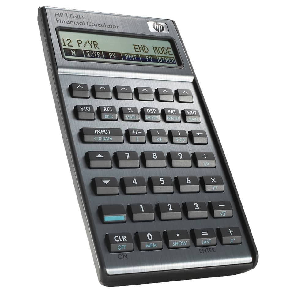 Taschenrechner, Finanzrechner, HP, Digitalanzeige, Tastenblock