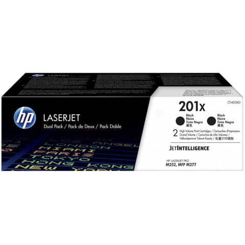 Lasertoner Nr.201X, 2 Stück, schwarz HP CF400XD