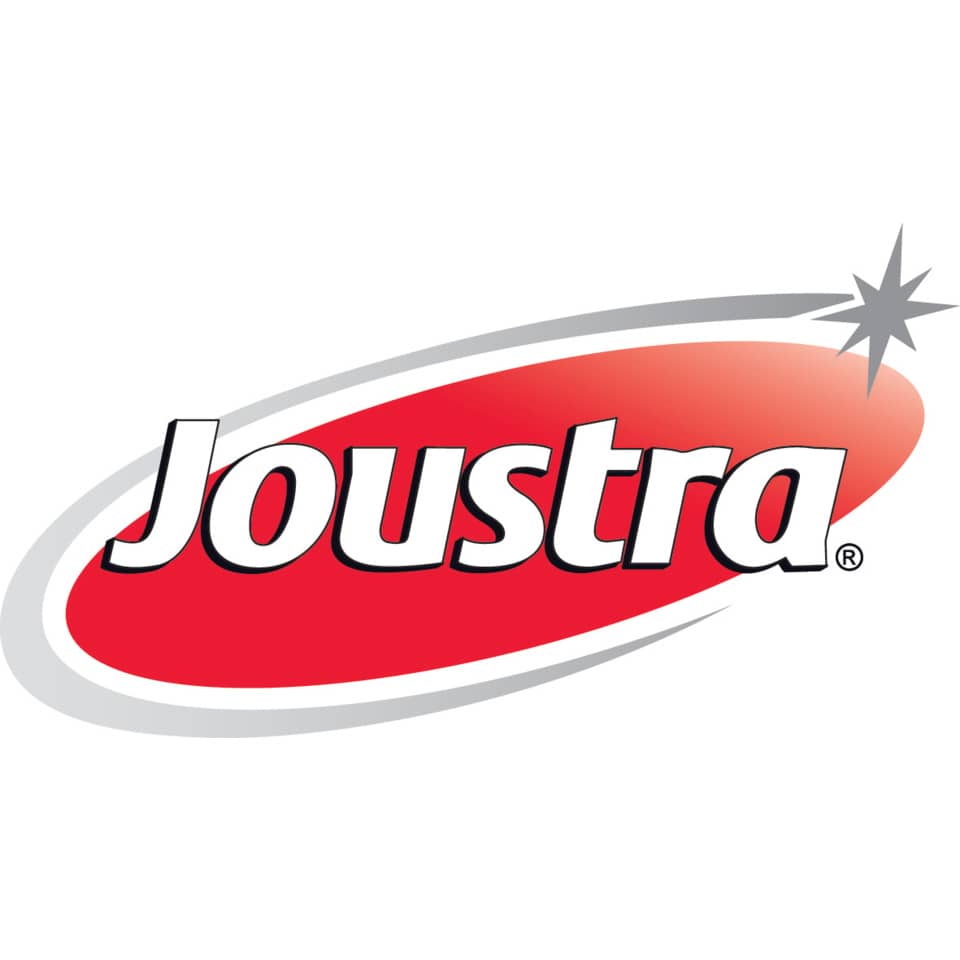 logo, brand, joostra, red oval, circle swoosh