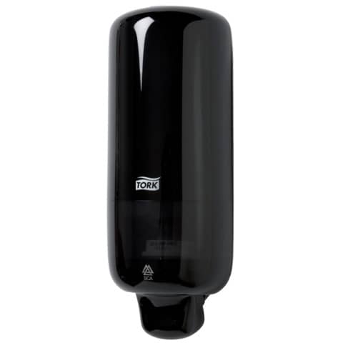 Seifenspender S4, schwarz TORK 561508 Zylinder, Flasche