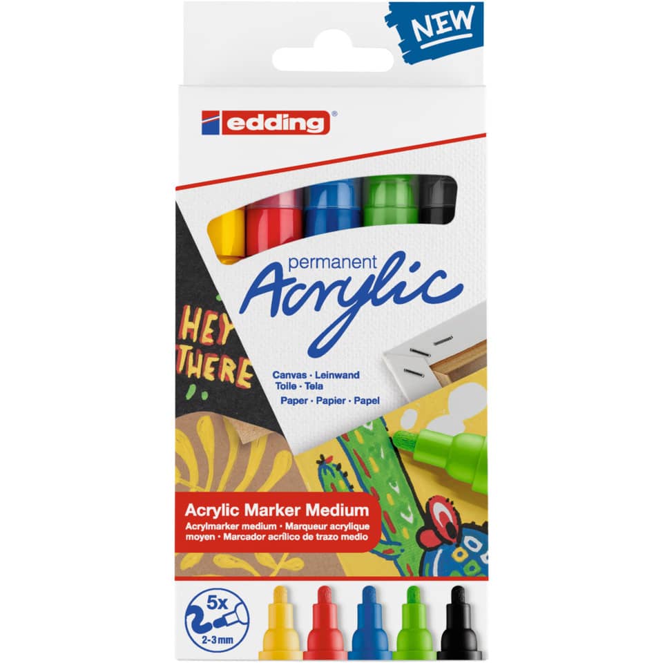 Acrylic Marker, Medium, Set, Kunstbedarf, Farbmarker