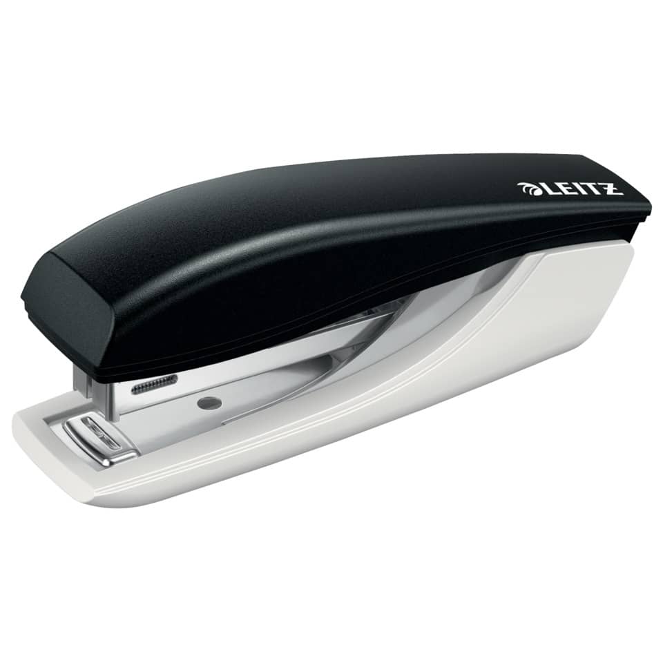 Heftgerät Mini NeXXt, 10 Blatt, Einlegetiefe 35 mm, schwarz LEITZ 55170095