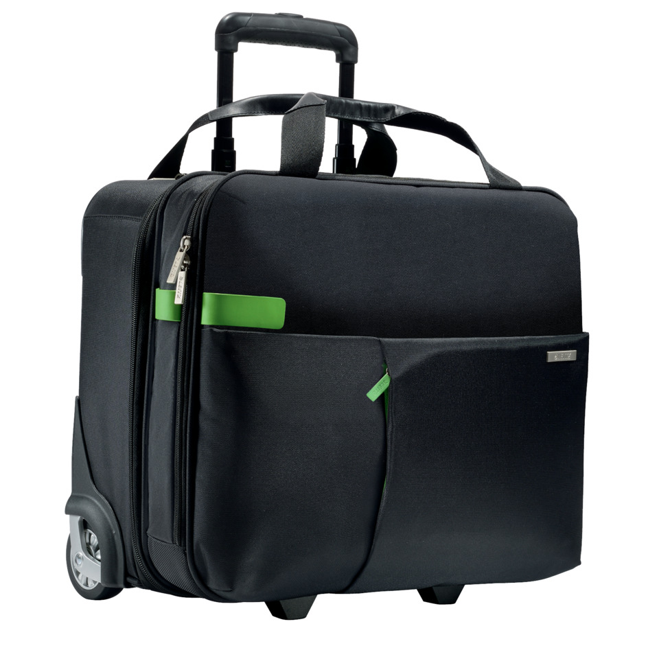 Reisegepäck, Trolley, Laptop-Tasche, Studiertasche, Rucksack-Laptoptrolley, rollenkoffer, Reisetasche, Laptopfach, Schwarz, Rollenhintergrund