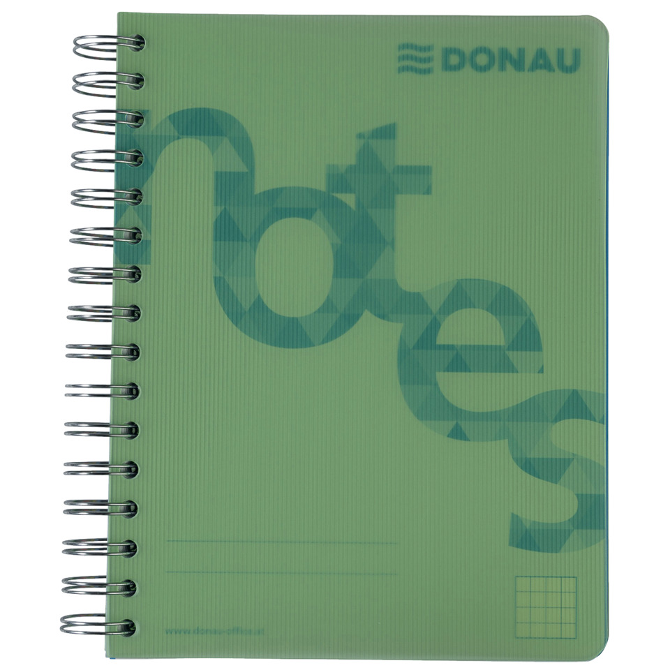 Notizbuch, Spiralbindung, Kalender, Grün, Gummi-Finishing