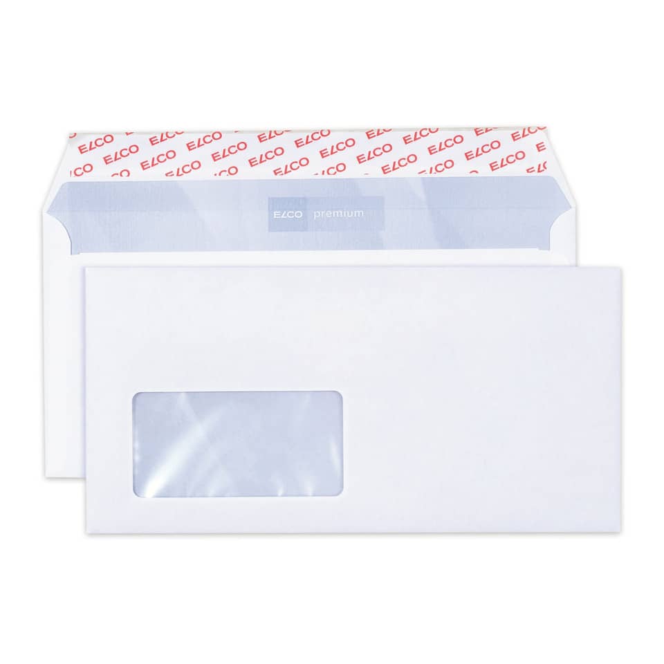 Briefpapier, Umschlag, Transparentfenster, White, Standardbriefumschlag