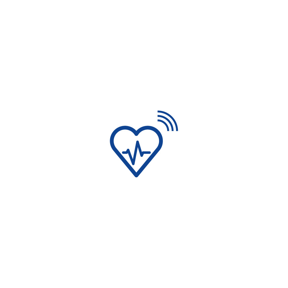 Herz, Herzfrequenz, Herzmonitor, Symbol, Bluetooth-ähnliches Signal