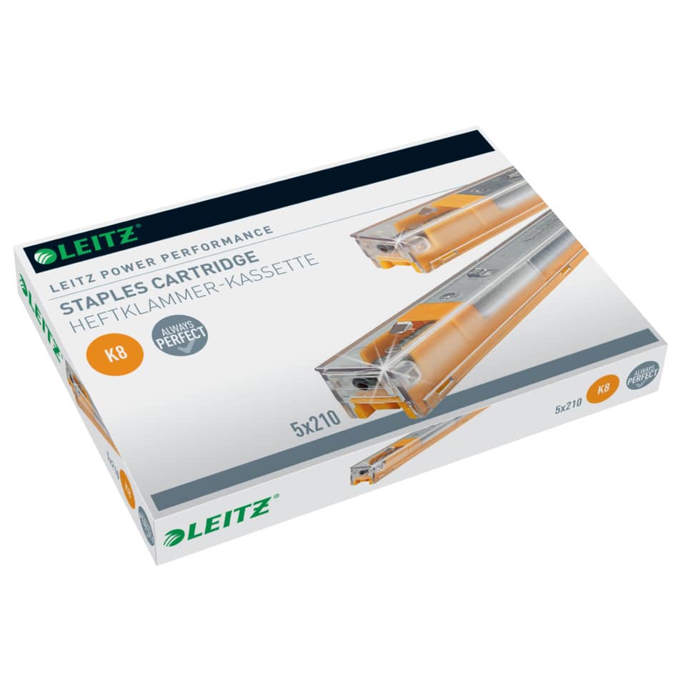Staples Cartridge, K8, Heftklammer Kassette, Stahlfaser, Leitz