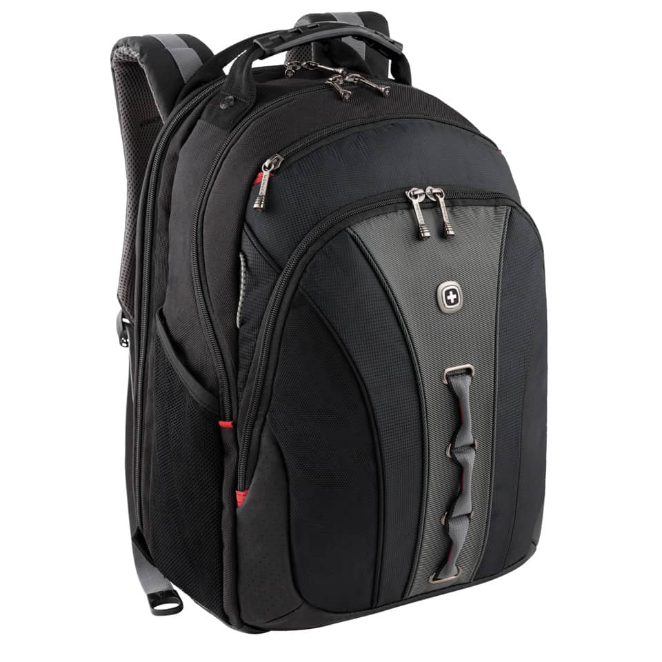 Rucksack, Taschenrucksack, Laptopfach, Schwarz, Reißverschluss