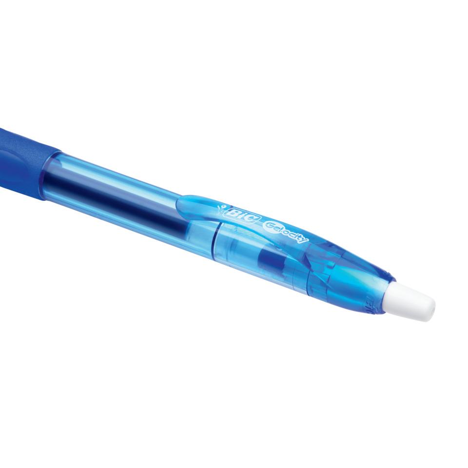 Kugelschreiber, Gelschreiber, Kappe, Blau, Transparent