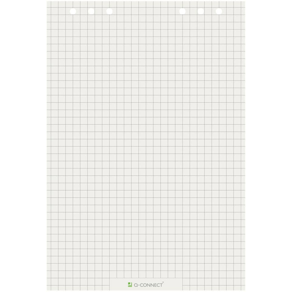 Flipchartblock, 68x99cm, 20 Blatt, kariert Q-CONNECT KF15416 Seite, Text, Papier