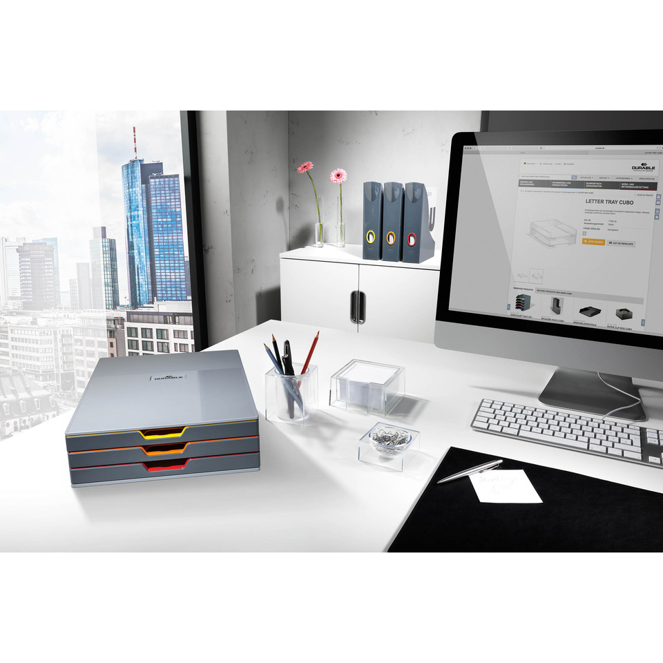 office, workspace, computer, desk, organizer