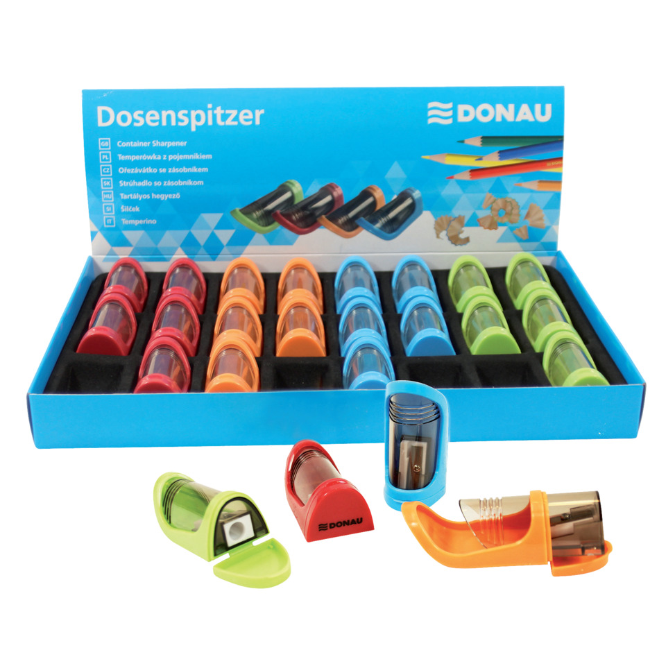 Schärfer, Dosen-Spitzer, Bunt, Set, Schneidezubehör