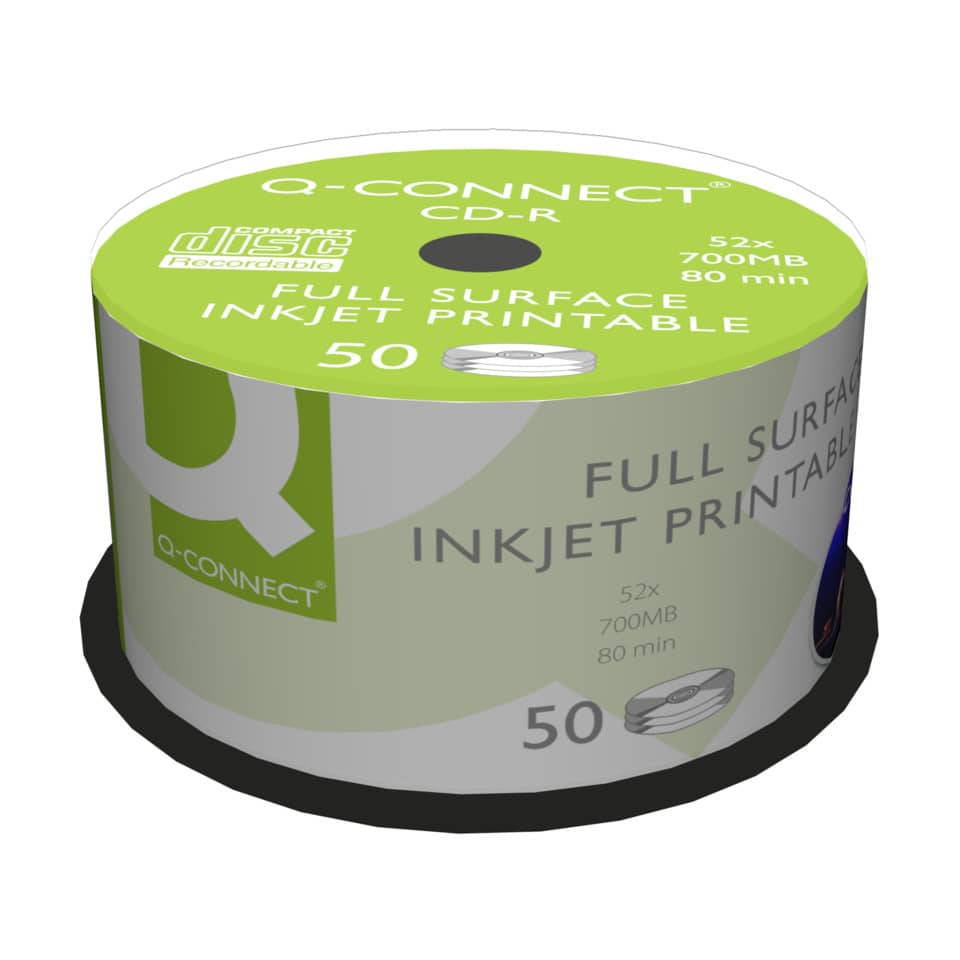 CD/DVD disc, Inkjet printable, Full surface, 50 discs, 700MB