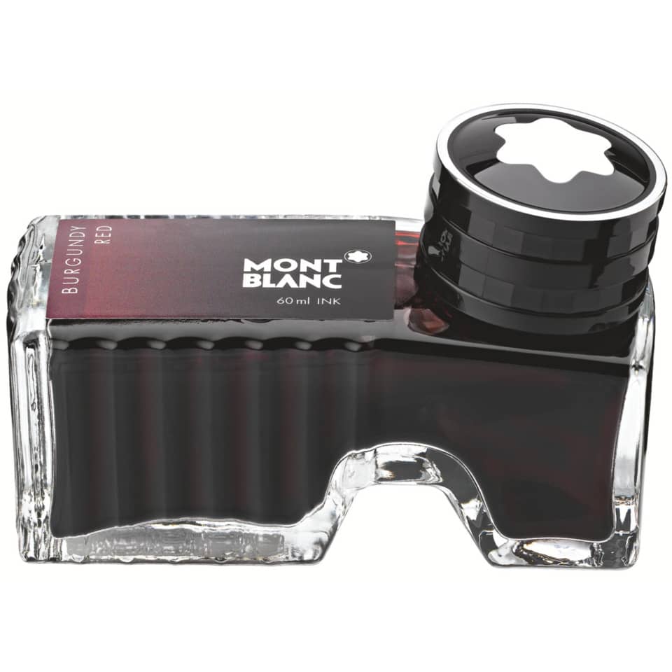 Tintenfass, Tintenfass-Behälter, Burgundy, 60 ml Tinte, Montblanc Iconic Tinte