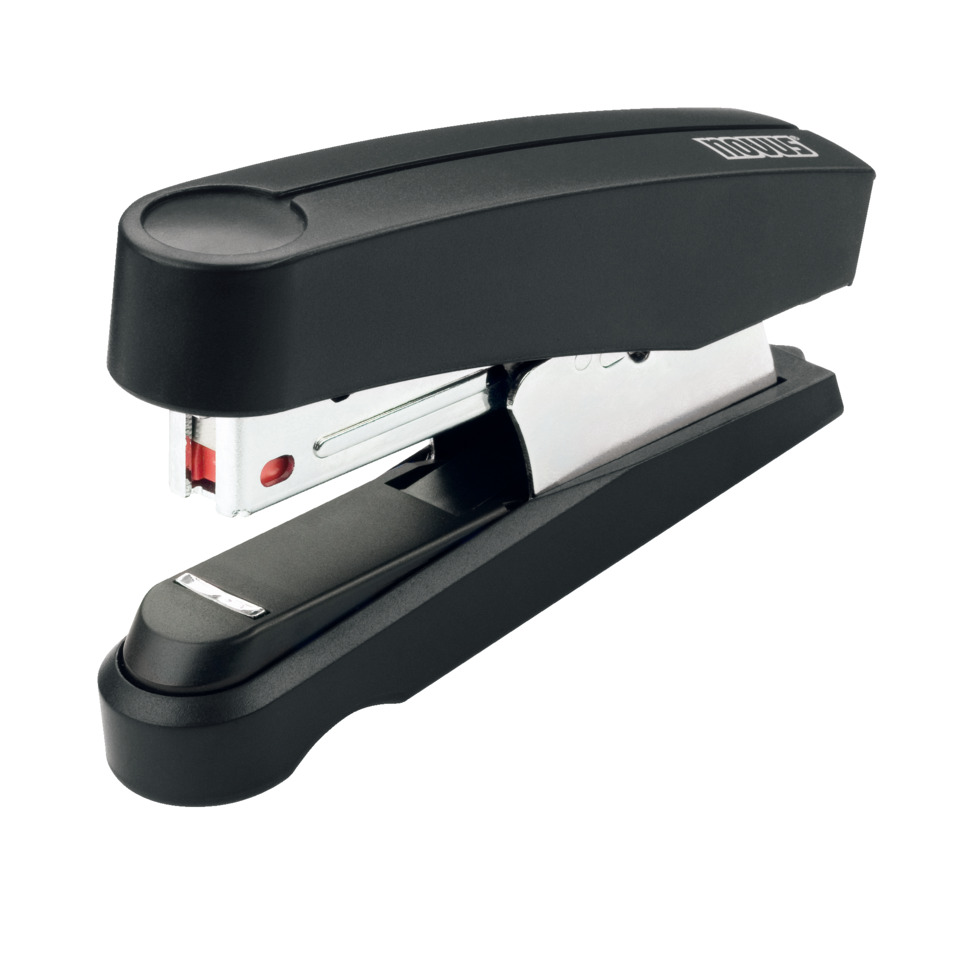 stapler, bürobedarf, metallic, schwarz, klemmt